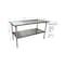 Bk Resources Flat Top Work Table Stainless Steel w/Galvanized Undershelf 60"Wx24"D VTT-6024 - alternate 4